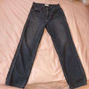 Free People straight legged high waisted jeans